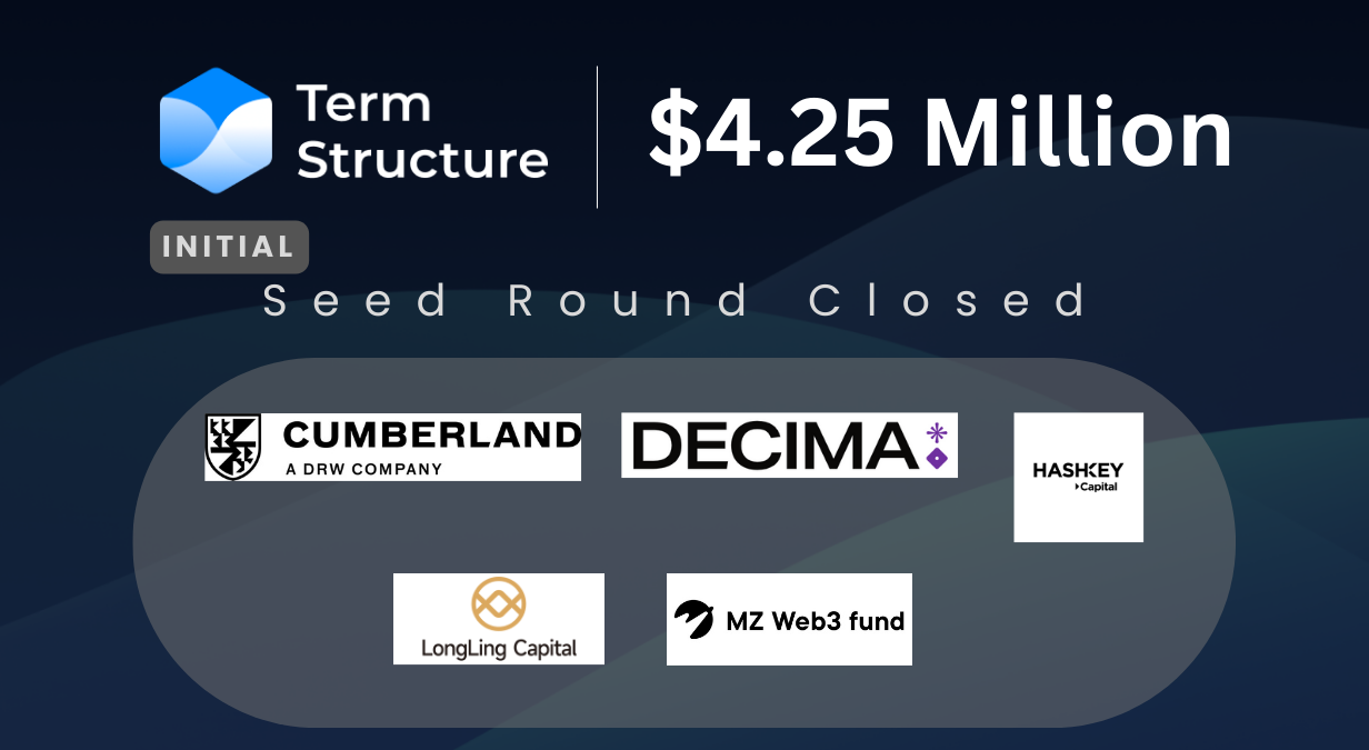Term Structure Successfully Raised  Initial Funding of $4.25 Million in a Series Seed Fundraising Round, With Cumberland DRW Taking the Lead in the Investment